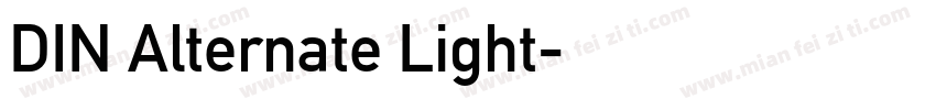 DIN Alternate Light字体转换